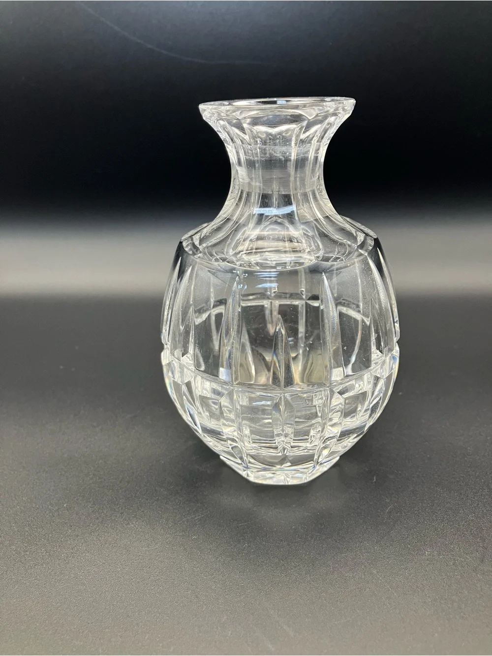 Ceska Clear Crystal Cut Glass Bud Vase - Home Accents